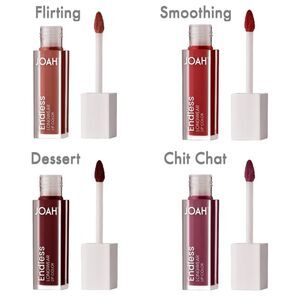 Joah Endless Longwear Liquid Lipstick Bundle - 4 Shades - 5.5 ml / .18 fl oz x 4
